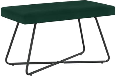 vidaXL - Bank - Donkergroen - 80 - x - 40 - x - 45 - cm - fluweel