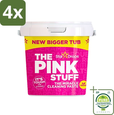 The Pink Stuff - Cleaning Paste - Allesreiniger - Voor Hardnekkig Vuil - 850g - Voordeelverpakking - 4 stuks - The Pink Stuff - Schoonmaken