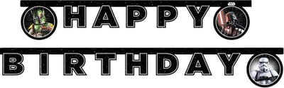 Vegaoo - Star Wars Galaxy slinger Happy Birthday 2 m