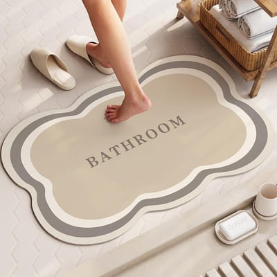 Wabi-sabi Mat Absorberende Vuile Antislipmat Huishouden Badkamer Toiletdeur Droogmat 40 * 60Cm