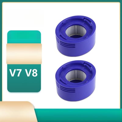 2 stuks filtervervangingsset, geschikt voor Dyson draadloze stofzuiger, voor- en achterhepafilter, filter, stofzuigervervanging, geschikt voor V7/V8