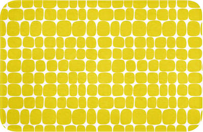 WC mat 60x40 cm - Antislip - Stippen - Modern - Geel - Toiletmat - Vloermat - Douchemat - Toilet tapijt - Toiletmatten