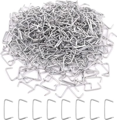 1000 Stuks 3/4" Gegalvaniseerde Varkensringen Assortiment Kit voor Meubelstoffering, Bungee Schok en Dierkooien - Professionele Installatie Set