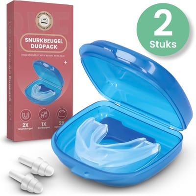 Rustige Nacht® Anti Snurkbeugel - Snurkbeugel Duopack - Speciaal Voor Vrouwen - Snurkbitje