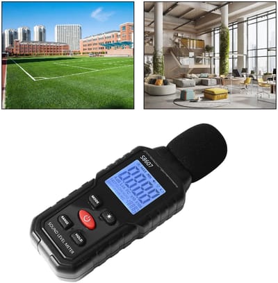 Dailygoods- Geluidsniveaumeter Gevoelig en Nauwkeurig - Decibelmeter - LCD-scherm met Achtergrondverlichting - Geluidsmeter - Frequentiebereik 31,5 Hz-8 kHz - Ideaal voor Diverse Omgevingen - Ruismeter