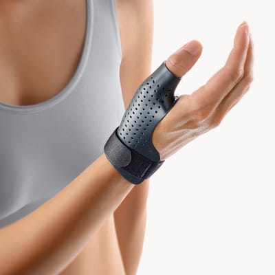 Bort SellaDur Duimbrace – Rhizo Ondersteuning – Skiduim Brace – Draagbaar in Water – Duimspalk Antraciet – Duimbandage - Maat M, Rechts