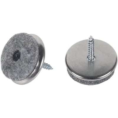 Fix-o-moll Meubelglijder Parketglijders - Schroefbaar - Vilt - Diam. 28mm - Rond - 16 Stuks
