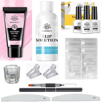 Born Pretty - Polygel - Polygel nagels - Polygel Nagels Starterpakket - Polygel kit - Polygel kleuren - Polygel producten - Polygel set - Acrygel - Polygel clear - Polygel roze - Polygel nude - Polygel wit - Polygel tube - Polygel Starters Kit