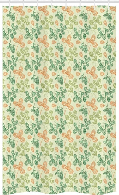 ABAKUHAUS Douchegordijn – 120x180 cm – Polyester – Bladerenprint