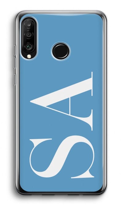 Gepersonaliseerd - Case Company® - Hoesje geschikt voor Huawei P30 Lite hoesje - Monogram N°2 - Soft Cover Telefoonhoesje - Bescherming aan alle Kanten en Schermrand
