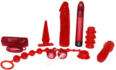 Vibrator Set Red Roses