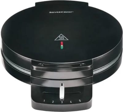 SILVERCREST® Wafelijzer - Met ILAG® anti-aanbaklaag 1200W - Dit wafelijzer heeft een traploos instelbare thermostaat en indicatielampje