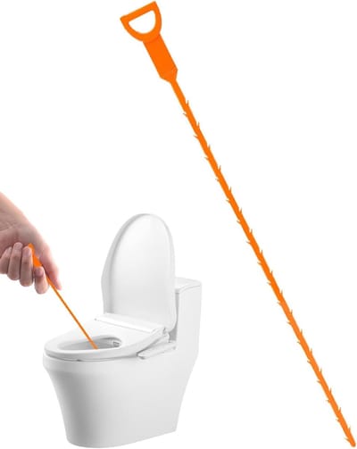 Verstoppingsverwijderaar - Gootsteenontstopper Rioolreiniger - Afvoer Ontstoppen - Flexibel Ontwerp - 50.5 cm - Oranje