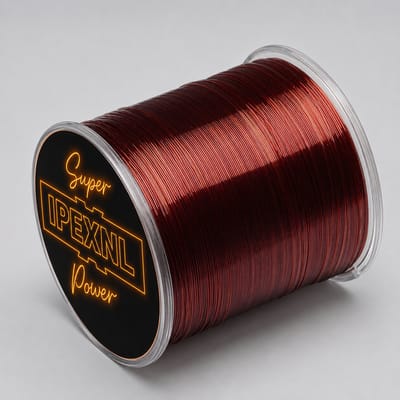 IPEXNL Super Power Nylon Vislijn 500m – Rood – 0.32mm – Trekkracht 10.5kg – Sterke Visdraad voor Zoet- en Zoutwater