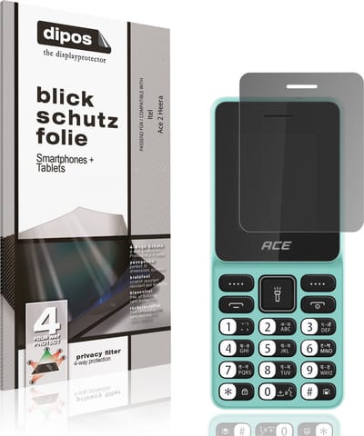 dipos – Matte Privacy Screenprotector geschikt voor Itel Ace 2 Heera | Anti-Spy Beschermfolie