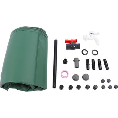 Baril de pluie pliable en PVC de 200 L, réservoir de récupération d'eau de pluie pour jardin noir