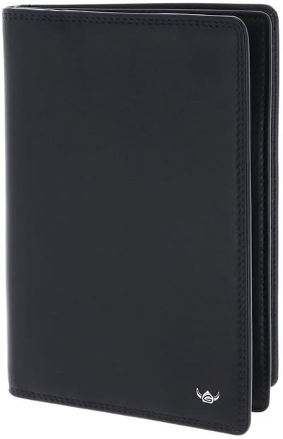 Golden Head Leren identiteitskaarthoesje Polo RFID Protect Brieftasche mit RV 4041 Schwarz zwart