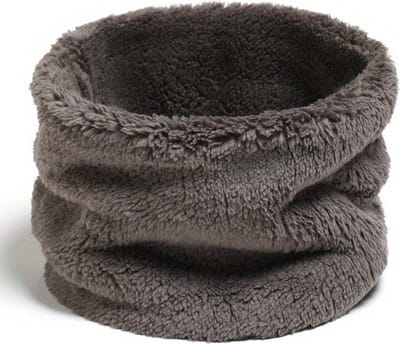 Livano Nekwarmer - Heren - Dames - Fleece - Motor - Bandana - Masker - Colsjaal - Winter - Sjaal - Gewatteerd - Skiën - Warm - Grijs