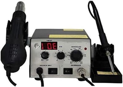 Soldeerstation - Soldeerbout set - Elektronische reparaties - Constante temperatuur - 400 Watt - Zwart