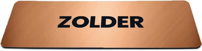 Deurbordje Brons/Koper-look met tekst zolder - Formaat 150 x 50 mm x 1,6 mm - Zelfklevend | Luxe uitstraling | Geborstelde Koper/Brons toplaag | Gratis Verzending | Decoporta