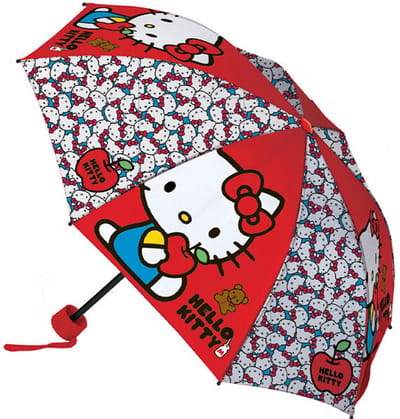 Hello Kitty Paraplu, Apple - Ø 90 x 24/55 cm - Polyester