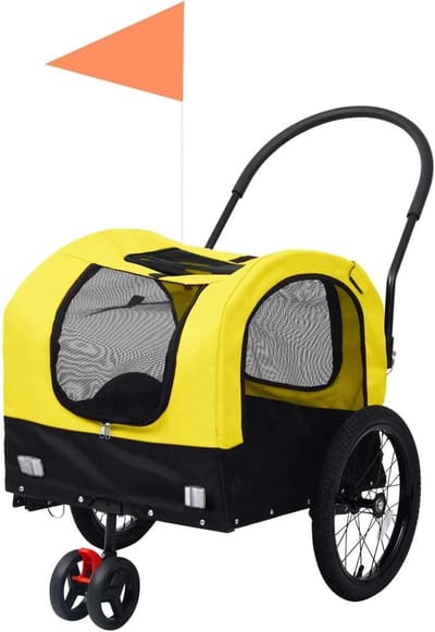 Fietskar voor Huisdieren - Joggingwagen Hondenkar - Hond Vervoeren - 360 Graden Draaibaar Voorwiel