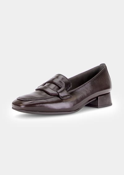 Schoenen van glanzend leer - bruin - Gr. 36 van Goldner Fashion