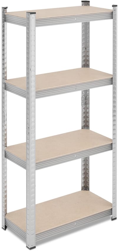 Zware stelling - 2 stuks - 60x138x30 cm - zilver