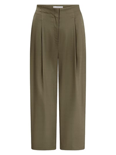 Wide Fit-7/8-broek Model Lisan Van Raffaello Rossi groen