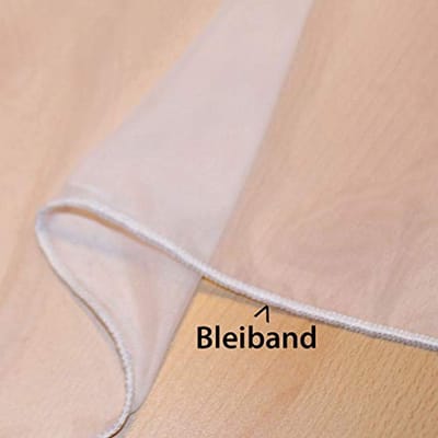 Set van 2 transparante ooggordijnen - 225x140 cm - bruin - lichte voile voor woonkamer