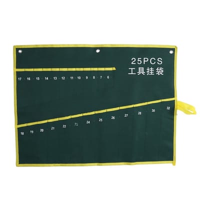 Dailygoods- Gereedschapstas - Hoogwaardige Canvas - 25 Pockets - Opvouwbaar - Handgereedschap - Draagbaar - Duurzaam Ontwerp - Gereedschap Organizer