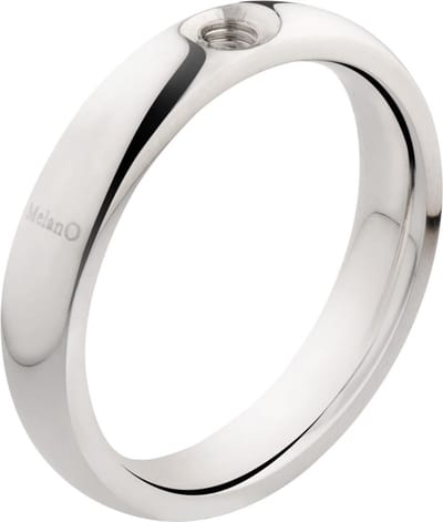 Melano twisted tracy ring - zilverkleurig - dames - maat 52