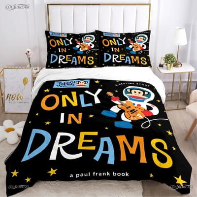 Schattige P-Paul F-Frank Cartoon Anime Dekbedovertrek Grappige Kawaii Beddengoed Set Zachte Dekbedhoes En Kussenslopen Enkel/Dubbel/Queen/King US King(264*228cm)3pcs
