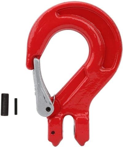 Dailygoody - Legeerde Stalen Kranhaak - 2 Ton Geitenhoorn-Haak - Weerstand Tegen Vervorming - Geschikt Voor Scheepsbouw - Maximale Gewichtscapaci