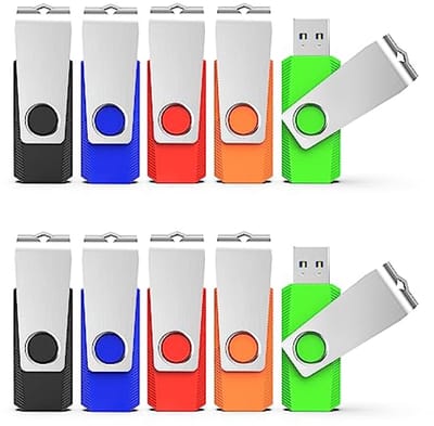 64 GB USB-stick, 10 stuks, USB 3.0, Hoge Snelheid Flash Drive voor Laptop en PC