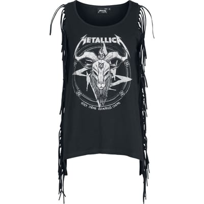 Metallica Top - EMP Signature Collection - S tot M - voor Vrouwen - zwart