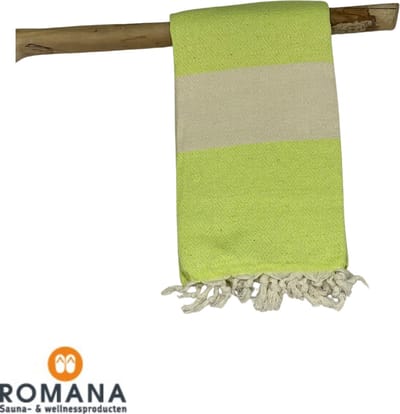 Romana Products - Diamond - Hamamdoek - Baddoek - Strandlaken - Saunalaken - 100cm x 180cm - Lime
