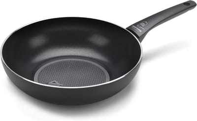 Wokpan 3,5 Liter Gemaakt van 100% Gerecycled Aluminium voor Alle Warmtebronnen