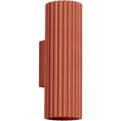 Sollux Lighting Wandlamp Karbon - GU10 - rode oker - aluminium - 20x6.5x8.5cm
