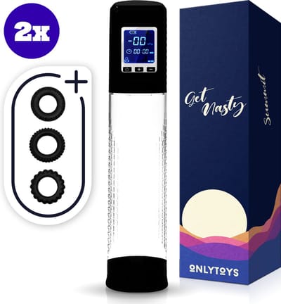 ONLYTOYS® Summit - Elektrisch Penispomp - Premium Sex Toys voor Mannen - Automatische Pomp met Penisring - Met Cockring Set - Penis Vergroter XXL