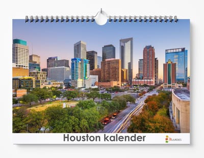 Houston kalender XL 42 x 29.7 cm | Verjaardagskalender Housten | Verjaardagskalender Volwassenen