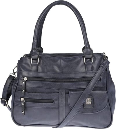 Grote schoudertas voor dames in lederlook