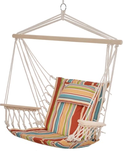 Hangstoel - Schommelstoel Zetel - Ontspannen Buiten - Lichtgewicht Draagbaar - 100x106 cm - Meerdere Kleuren
