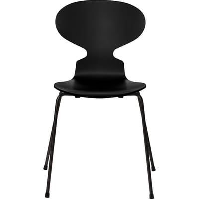 Fritz Hansen Ant Stoel - gelakt - zwart - zwart