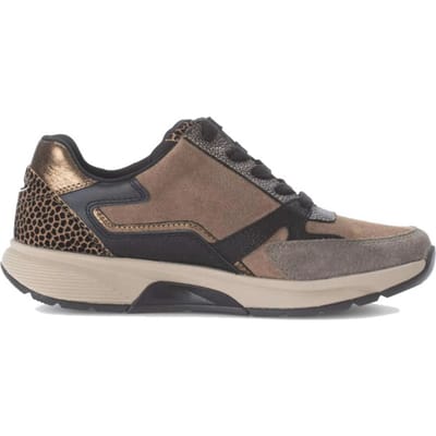 Gabor rollingsoft sensitive 76.878.42 - dames rollende wandelsneaker - Bruin - maat 37 (EU) 4 (UK)