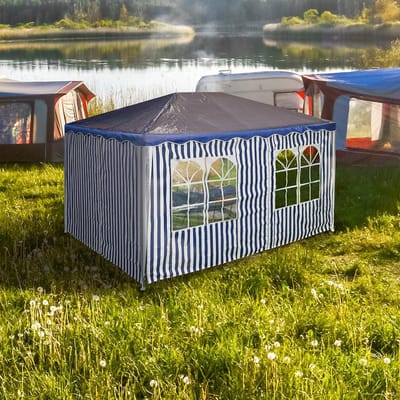 Candala Zijwanden partytent, - Wit - 3 x 4 m - set van 2 - Polyester