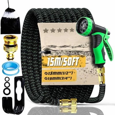DailySupplies® Flexibele Tuinslang 30 meter - Uitrekbare Tuinsproeier - Meerdere Functies