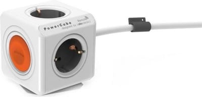 Allocacoc PowerCube Extended Remote - Kabel lengte 1.5 mtr. - NL/DE (Type F) - Wit