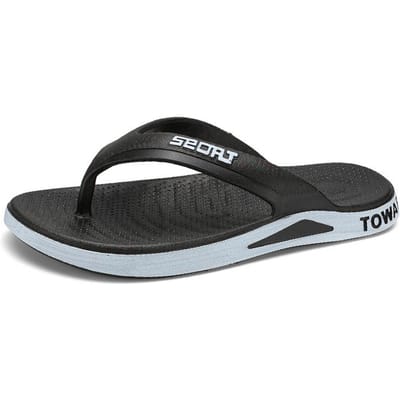 Heren slippers kunnen in de zomer buiten gedragen worden, antislip badkamersandalen, trendy badkamer huis binnenslippers voor heren 41 zwart