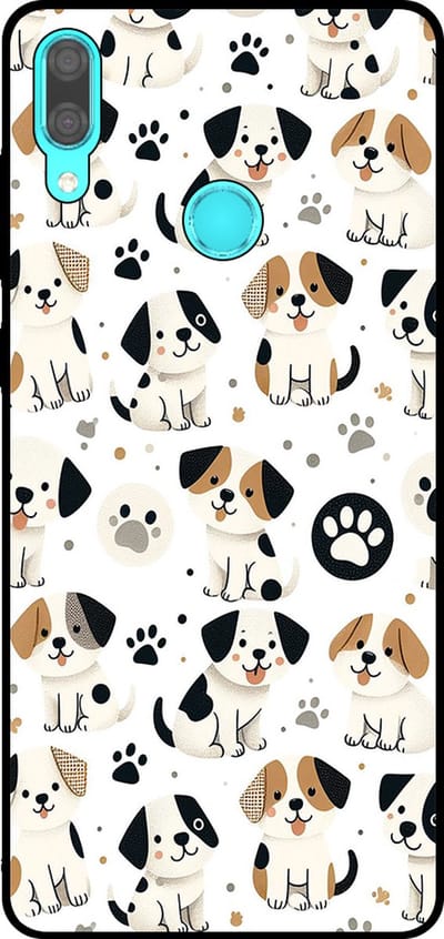 Smartphonica Telefoonhoesje Geschikt voor Huawei Y7 (2019) met honden opdruk - TPU backcover case dog design geschikt voor Huawei Y7 (2019)